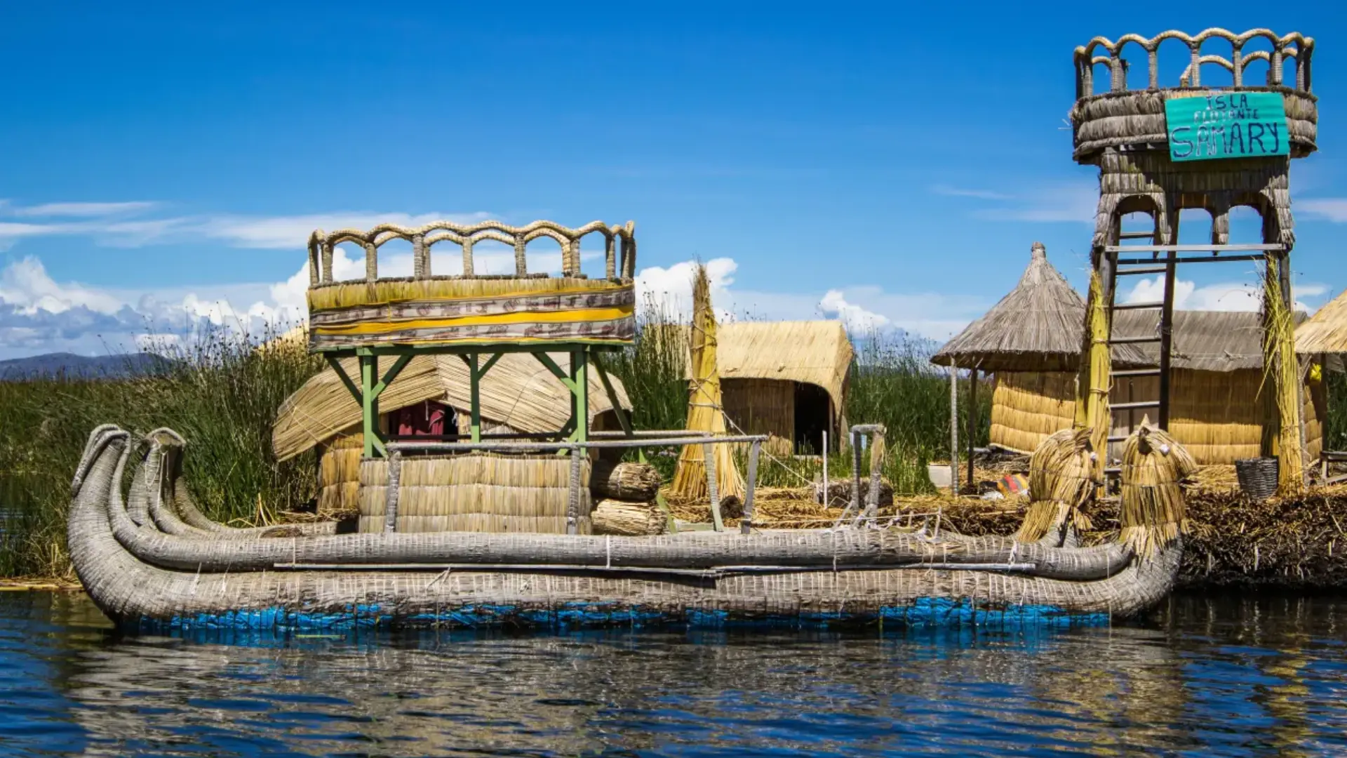 Incredible view of the reed boats